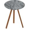 Furinno Redang 3-Leg Round Indoor & Outdoor Smart Top Patio Dining Table/Patio Coffee Table/Small Patio Table/Picnic Table, Tripula(Tripula)