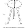 Furinno Redang 3-Leg Round Indoor & Outdoor Smart Top Patio Dining Table/Patio Coffee Table/Small Patio Table/Picnic Table, Tripula(Tripula)