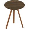 Furinno Redang 3-Leg Round Indoor & Outdoor Smart Top Patio Dining Table/Patio Coffee Table/Small Patio Table/Picnic Table, Tripula(Walnut)