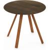 Furinno Redang 4-Leg Round Indoor & Outdoor Smart Top Patio Dining Table, Walnut(Walnut)