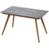 Furinno Redang 4-Leg Rectangular Indoor & Outdoor Smart Top Patio Dining Table/Patio Coffee Table/Small Patio Table/Picnic Table, Tripula(Tripula)
