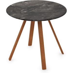 Furinno Redang 4-Leg Round Indoor & Outdoor Smart Top Patio Dining Table, Walnut(Paladina)