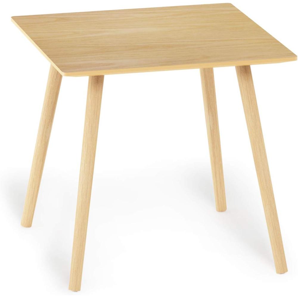 imageFurinno Classic Homey Square Parsons Side End Table Set of 2 BlackOak