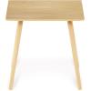 Furinno Classic Homey Square Parsons Side End Table, Set of 2, Black(Oak)
