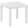 Furinno Classic Homey Square Parsons Side End Table, Set of 2, Black(White)