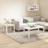 Furinno Classic Homey Square Parsons Side End Table, Set of 2, Black(White)