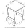 Furinno JAYA Side Table Set of 2, 2-Tier Round End Table with Oval Tabletop, Night Stand, Bedside Table with Open Shelf, for Living Room, Bedroom, Walnut(French Oak)