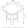 Furinno SIMPLE DESIGN Side Table Set of 2, 2-Tier Modern End Table with Soft Edges, Open Shelves Night Stand, Bedside Table, for Living Room, Bedroom, Columbia Walnut(1)