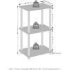 Furinno Simplistic End Table, 2-Pack, French Oak/Black(Walnut/Brown)
