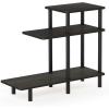 Furinno Turn-N-Tube 3-Tier Sofa Side Table Tall, Espresso/Black(Espresso/Black)