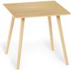 Furinno Classic Homey Square Parsons Side End Table, Set of 2, Black(Oak)