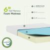 Furinno Tidur Cooling Gel Memory Foam Mattress, 6 Inch, Full, White(White)