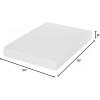 Furinno Tidur Cooling Gel Memory Foam Mattress, 8 Inch, King, White(Full)