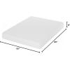 Furinno Tidur Cooling Gel Memory Foam Mattress, 8 Inch, King, White(Queen)