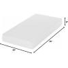Furinno Tidur Cooling Gel Memory Foam Mattress, 8 Inch, King, White(Twin)