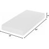 Furinno Tidur Cooling Gel Memory Foam Mattress, 8 Inch, King, White(Twin XL)