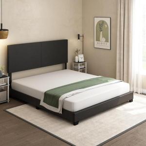 Furinno Tidur Cooling Gel Memory Foam Mattress, 8 Inch, King, White(California King)