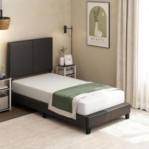 Furinno Tidur Cooling Gel Memory Foam Mattress, 8 Inch, King, White(Twin)