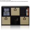 FURINNO 6-Cube Bookcase Storage Organizer, Espresso(Espresso)