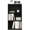 FURINNO Basic 3-Tier Bookcase/Bookshelf/Storage Shelves, Dark Espresso 9.25D x 21.73W x 39.5H in