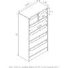 FURINNO Espresso Mini 6 Drawer Organizer