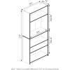 Furinno JAYA Book Shelf, 5-Tier Bookshelf, Bookcase with Adjustable Shelves, 9.5″ x 24.5″ x 71.2″, for Organization and Storage, for Living Room, Bedroom, Home Office, Amber Pine(Espresso)