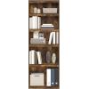 Furinno JAYA Book Shelf, 5-Tier Bookshelf, Bookcase with Adjustable Shelves, 9.5″ x 24.5″ x 71.2″, for Organization and Storage, for Living Room, Bedroom, Home Office, Amber Pine(Amber Oak)