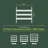 Furinno LACi 4-Bins System Rack, 11.3(W) x 28.8(H) Inch, Espresso/Black(Black Dark Oak)