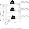 Furinno Ladder Bookcase Display Shelf, 5-Tier, French Oak(White)