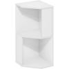 Furinno PASIR Book Shelf, 3-Tier Bookshelf, Storage Shelves Bookcase, 9.7 x 23.7 x 31.5, for Living Room, Bedroom, Home Office, Dark Espresso(Plain White)