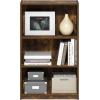 Furinno Pasir 3 Tier Display Bookcase, White(Amber Pine)