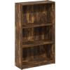 Furinno Pasir 3 Tier Display Bookcase, White(Amber Pine)