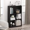 Furinno Pasir 3 Tier Display Bookcase, White(Black)