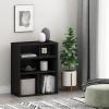 Furinno Pasir 3 Tier Display Bookcase, White(Blackwood)