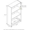 Furinno Pasir 3 Tier Display Bookcase, White(Espresso)
