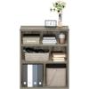 Furinno Pasir 3 Tier Display Bookcase, White(French Oak)