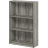 Furinno Pasir 3 Tier Display Bookcase, White(French Oak Grey)