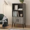 Furinno Pasir 3 Tier Display Bookcase, White(Grey Oak)