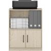 Furinno Pasir 3 Tier Display Bookcase, White(Metropolitan Pine)