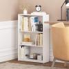 Furinno Pasir 3 Tier Display Bookcase, White(White)