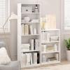 Furinno Pasir 3 Tier Display Bookcase, White(White)