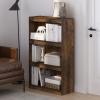 Furinno Pasir 3-Tier No Tool Assembly Open Shelf Bookcase, White(Amber Pine)