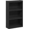 Furinno Pasir 3-Tier No Tool Assembly Open Shelf Bookcase, White(Blackwood)