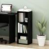 Furinno Pasir 3-Tier No Tool Assembly Open Shelf Bookcase, White(Darkwood)