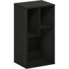 Furinno Pasir 3-Tier No Tool Assembly Open Shelf Bookcase, White(Espresso)