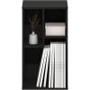 Furinno Pasir 3-Tier No Tool Assembly Open Shelf Bookcase, White(Espresso)