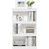 Furinno Pasir 3-Tier No Tool Assembly Open Shelf Bookcase, White(White)