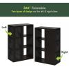 Furinno Pasir 3-Tier Shelf with 3 Door/Round Handle, Light Cherry(Dark Oak)