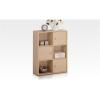 Furinno Pasir 3-Tier Shelf with 3 Door/Round Handle, Light Cherry(Steam Beech)
