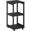 Furinno Turn-N-Tube Easy Assembly Multipurpose End Table / Side Table / Sofa Table / Nightstand, Classic Tubes, French Oak Grey/Black(Espresso)